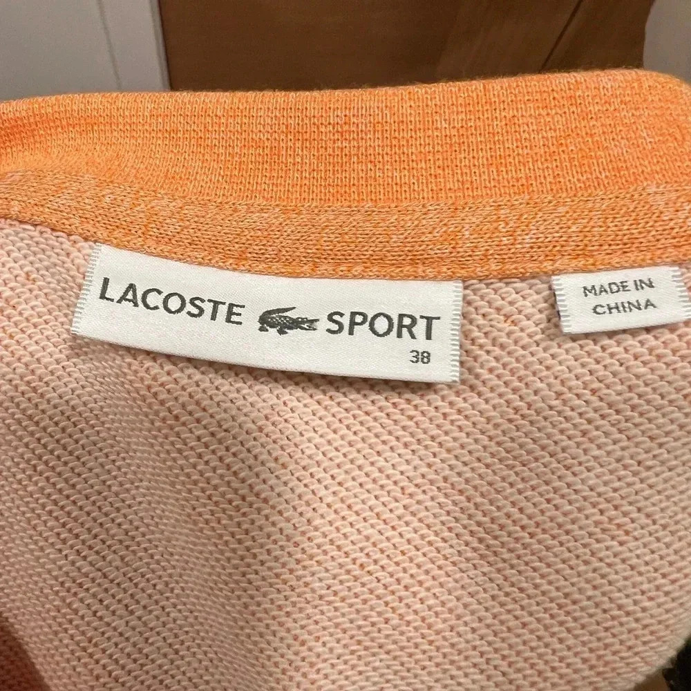 Lacoste Sport - Crewneck Sweatshirt Orange Size Italian 38/US 4 XS/Small Women’s - Picture 6 of 7